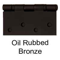 Oil Rubbed Bronze Square Hinge | Bayer Built Woodworks